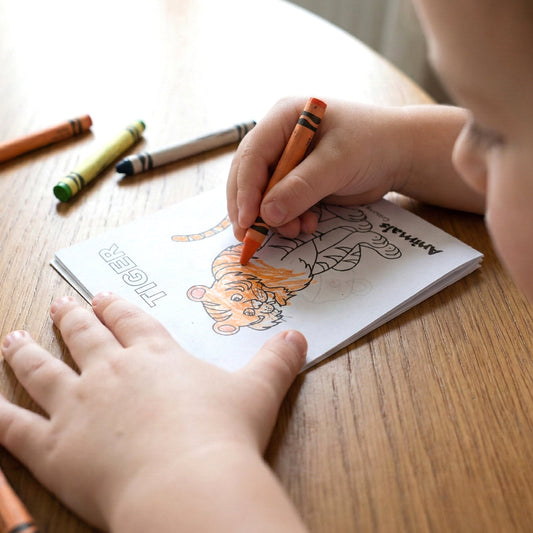 Children's colouring book combo featuring various animal designs