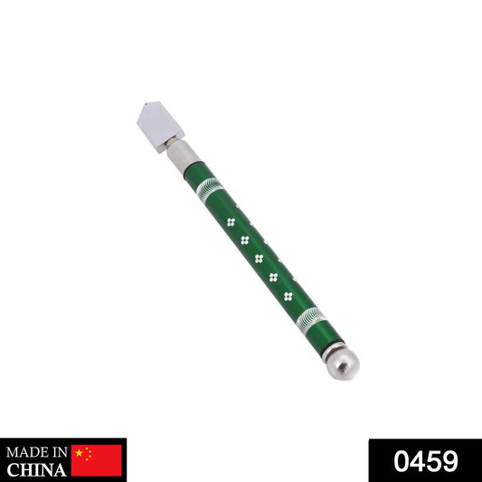 Ergonomic pencil style glass cutter shown from the side.