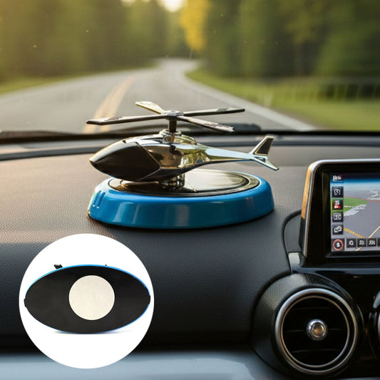 Stylish helicopter shaped dashboard air freshener with rotating blades