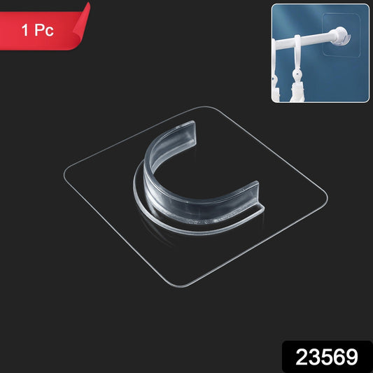 Pack of self-adhesive curtain rod holders for various home uses
