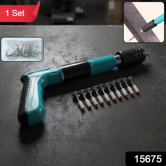 Hand-operated nail fixing tool for brick walls