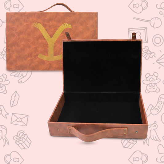 ClassiCarry leather carrying case with a sleek, minimalist design on a neutral background.