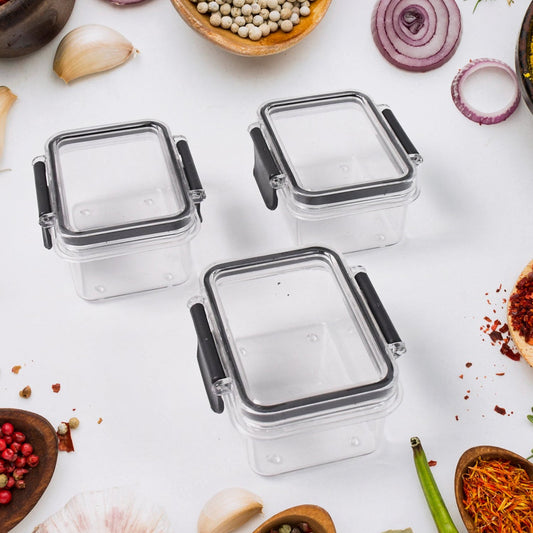 Kitchen storage container with airtight aero lock lid keeping food fresh
