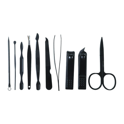 Compact organizer holding additional manicure grooming tools