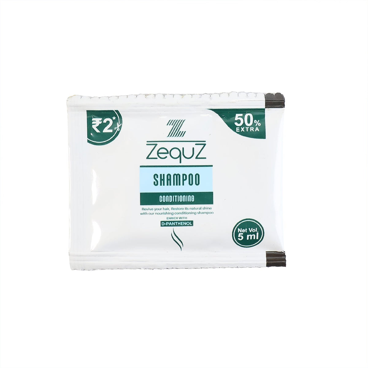 Compact shampoo sachet ideal for travel and emergency hair washes