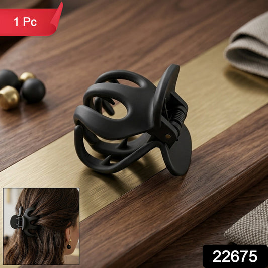Set of stylish matte hair claw clips for women and girls