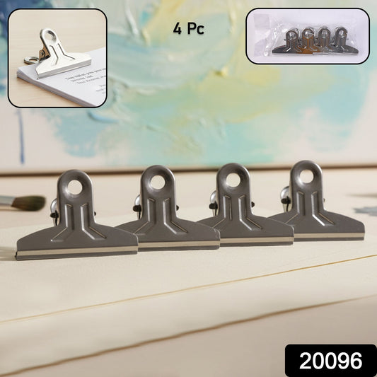 Strong grip document holder clips set of 4 for office use
