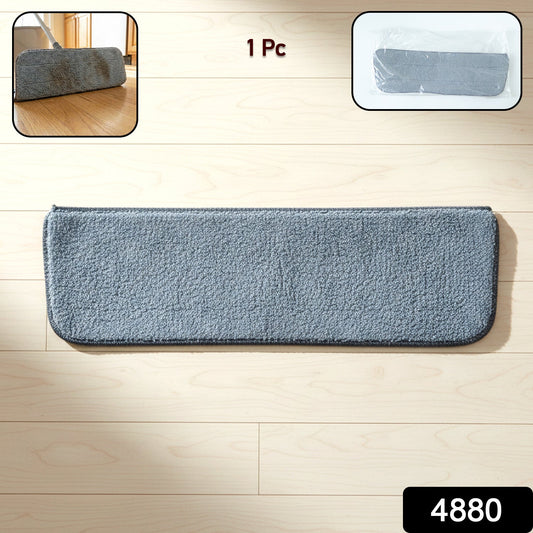 Flat mop replacement pad made of soft microfiber material