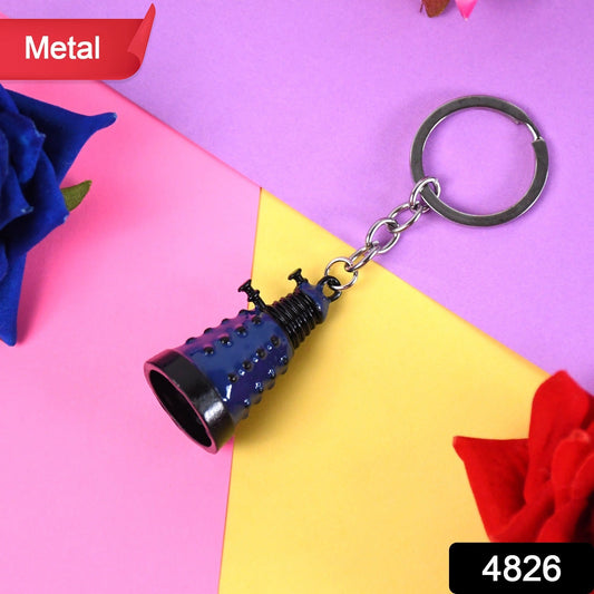 Sleek metal keychain accessory in multiple finishes for everyday use