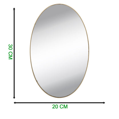 Stylish oval adhesive mirror stickers enhancing a bathroom's modern design.
