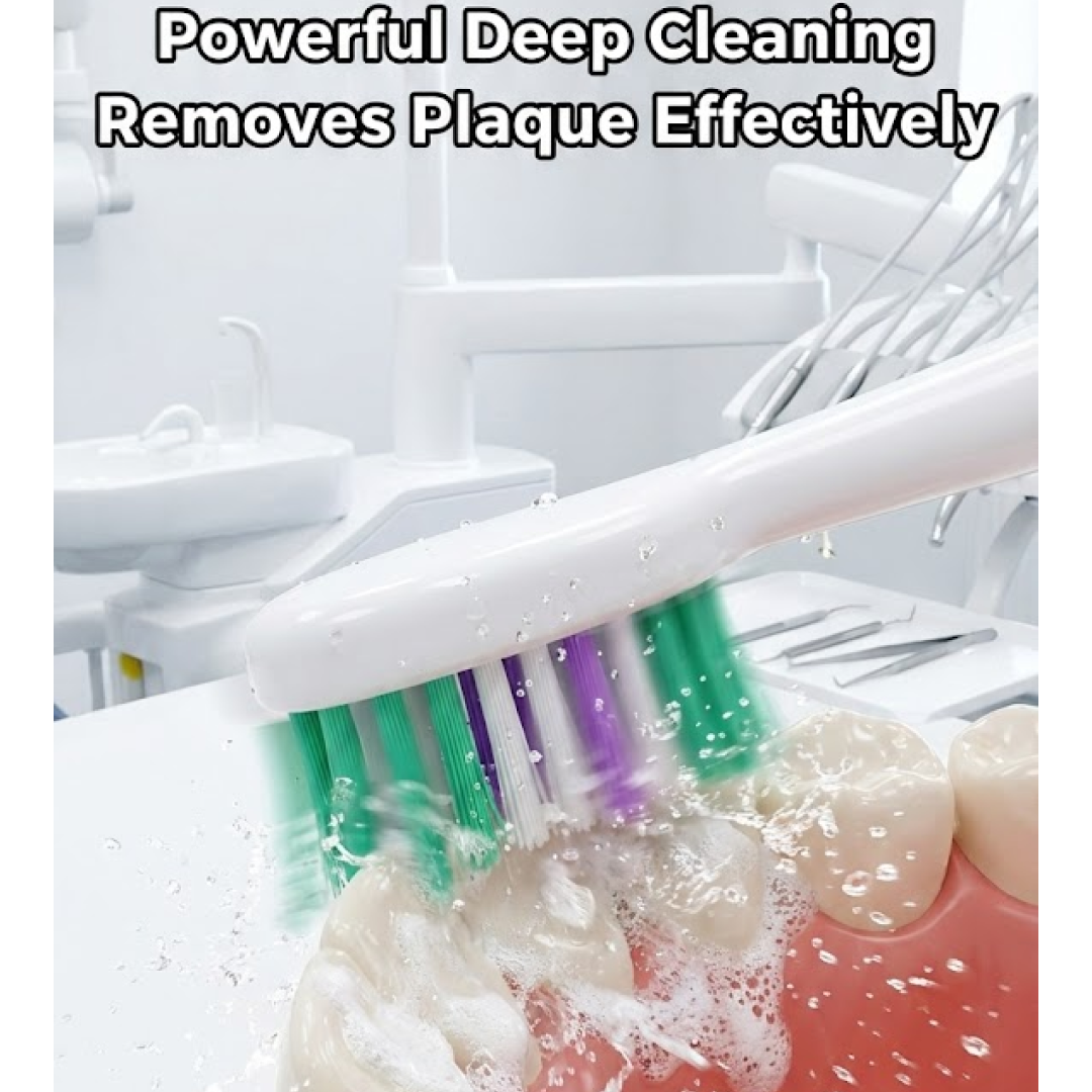 Person holding the lightweight Electric Toothbrush, demonstrating ease of use.