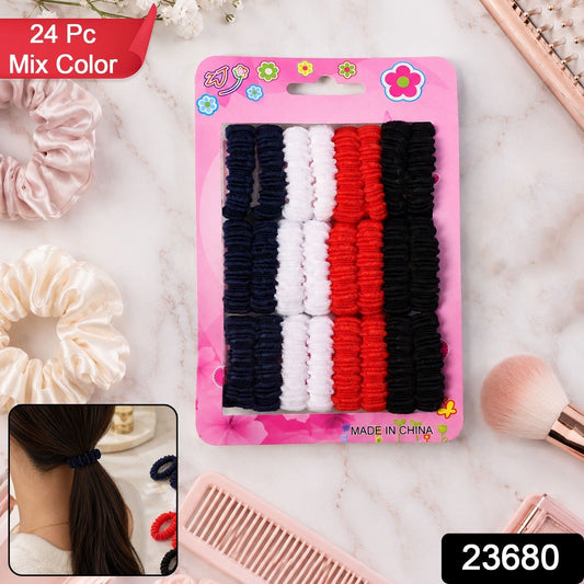 Pack of colorful elastic hairbands for daily styling