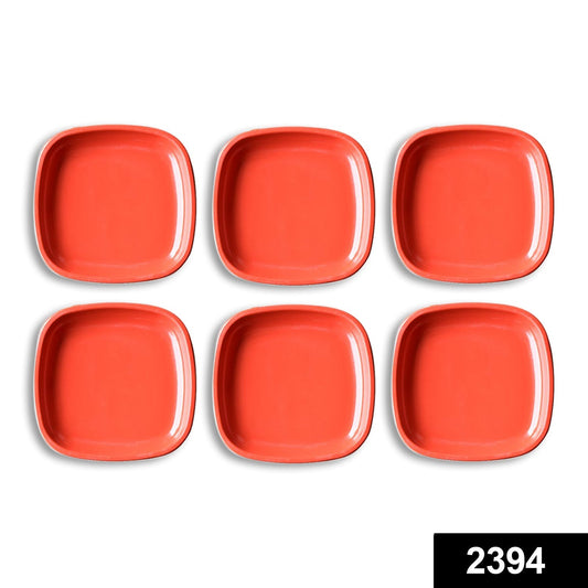 Modern square microwave safe quarter plates, perfect for serving snacks.