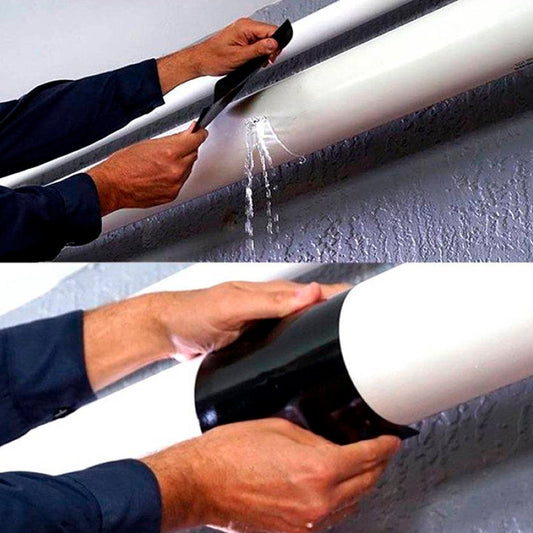 BoltForce Leak Proof Tape providing a strong, waterproof seal on a pipe.