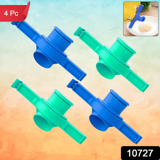 Airtight Food Pouch Sealer Clip firmly sealing a bag of snacks.