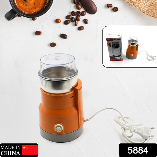 Compact multi-function grinder, ideal for grains and spices.
