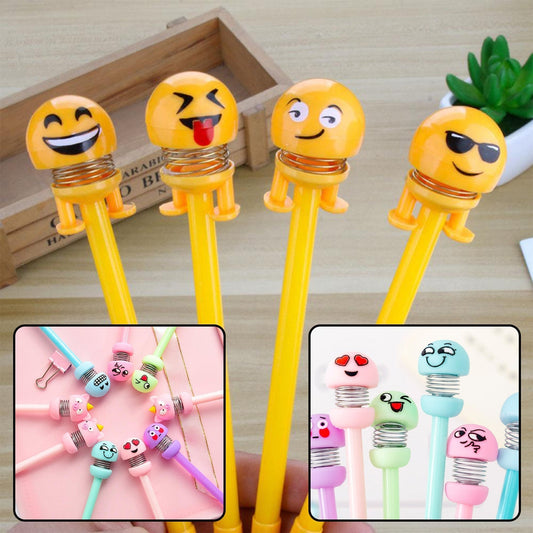 Fun emoji pen pencil set for kids, showcasing vibrant designs.