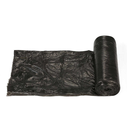 Heavy-duty biodegradable trash bags, ensuring leak-proof waste disposal.