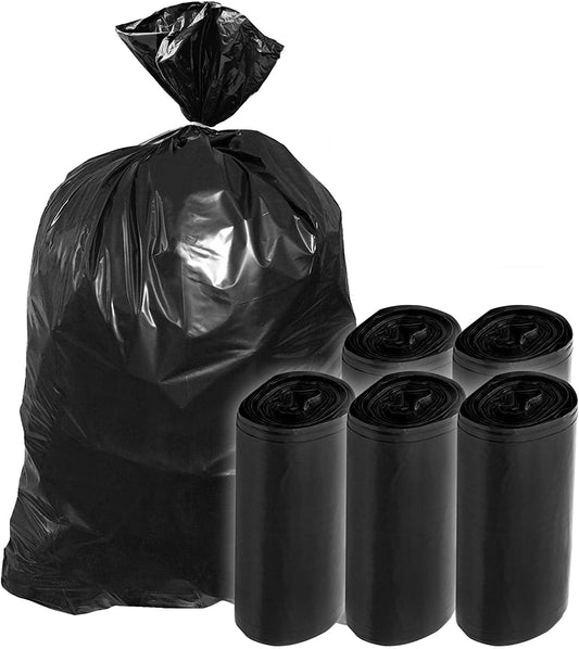 Single eco-friendly trash bag in use showing durability