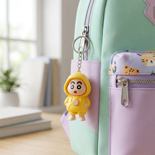 Mini cartoon face-changing doll keychain with multiple expressions