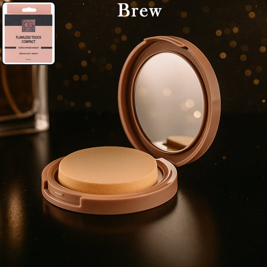 Flawless Touch Compact Powder with packaging showing hydrating matte finish
