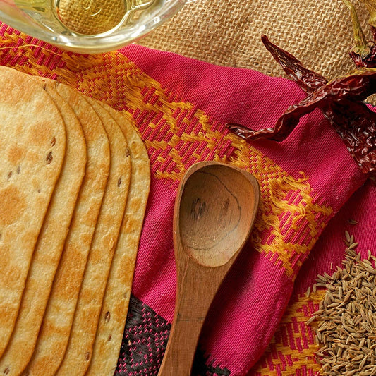 Six packets of Maniarr's slim bites Khakhra in various flavours.