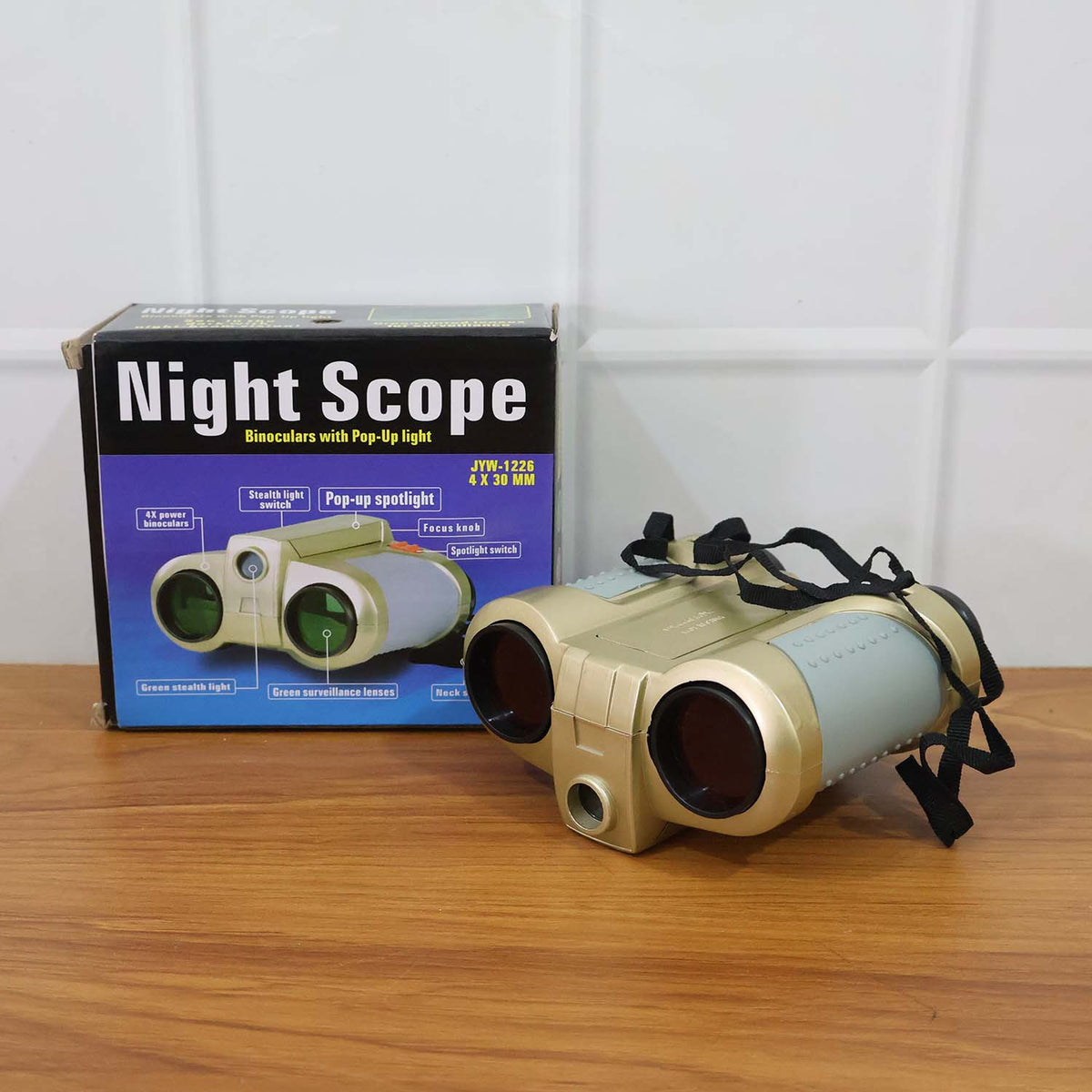 Children role-playing with Kids Night Scope Toy Binoculars outdoor