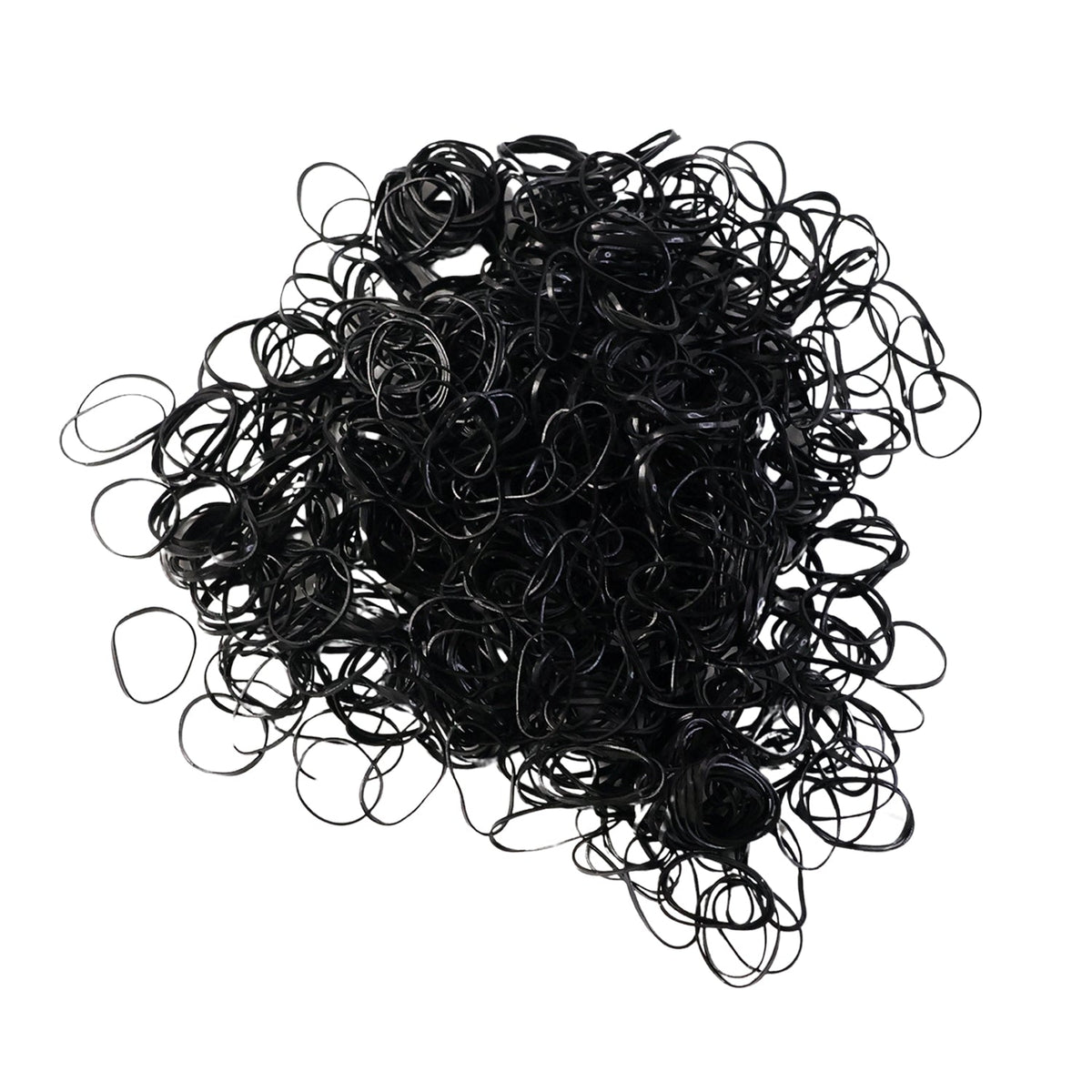Mini rubber bands for hair with strong stretch and snag-free design