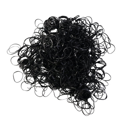 Mini rubber bands for hair with strong stretch and snag-free design