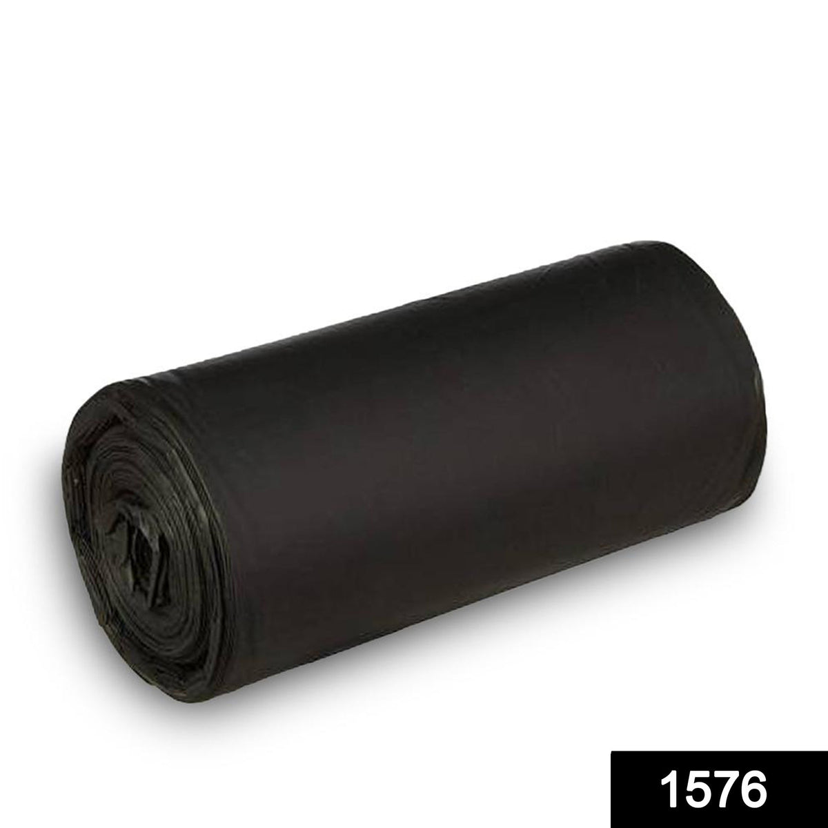 Heavy-duty black garbage bags, 30 x 50 inch, designed for strength.