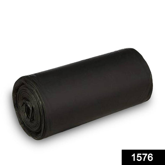 Heavy-duty black garbage bags, 30 x 50 inch, designed for strength.