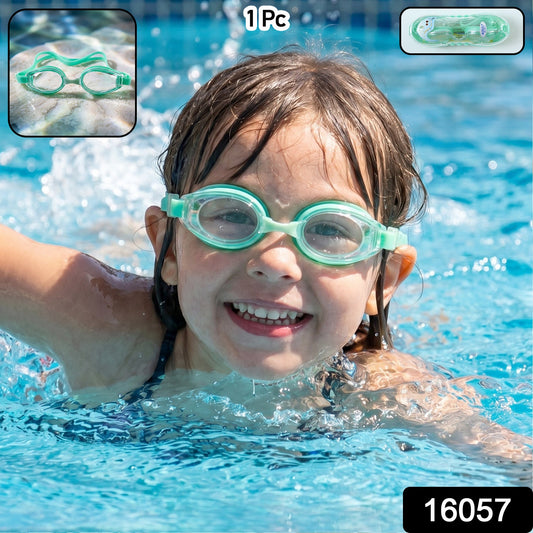Leakproof kids swim goggles with soft cushioning