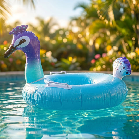 Easy to inflate kids swim ring for safe water fun