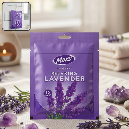 Maxs Lavender Gel Air Freshener for home and car.