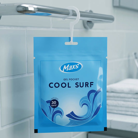 Maxs Marigold Gel Air Freshener in compact packaging