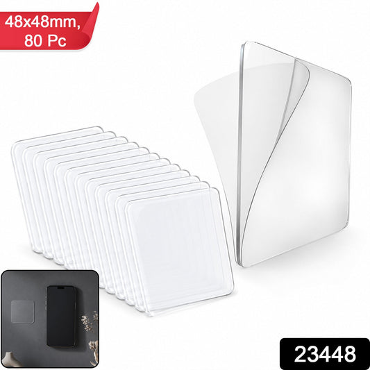 Packaging image of 80 Pc pack of double side nano adhesive tape, 48x48mm