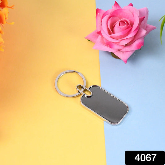 Close-up of metal handbag charm keyring ideal for personalization