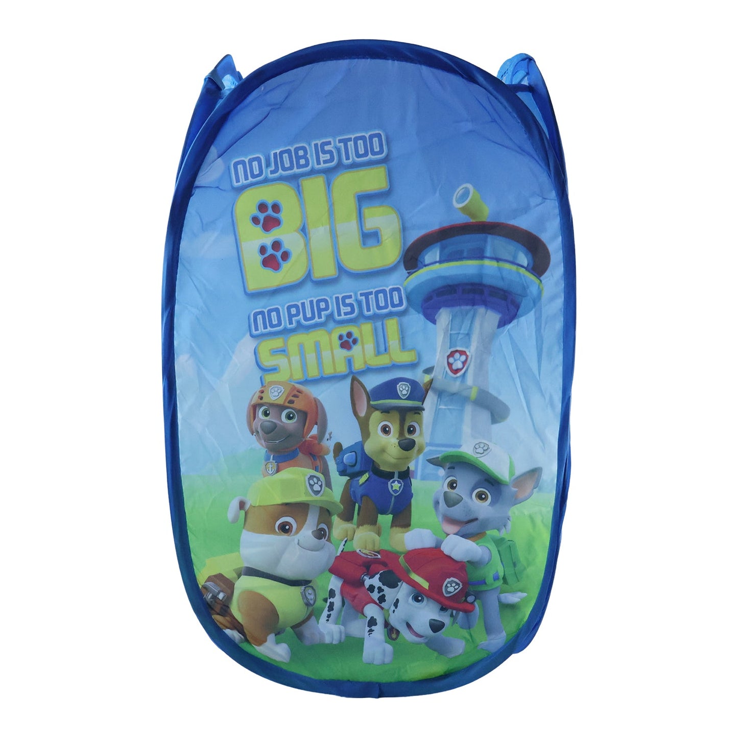 blue foldable breathable laundry bag