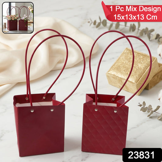 Flower packaging bag pack with elegant design