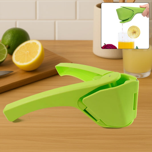 Manual lemon squeezer made from durable plastic for fresh juice extraction